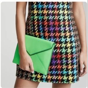 Rebecca Minkoff Neon Leo Clutches Neon Green NWT Duster Bag included!